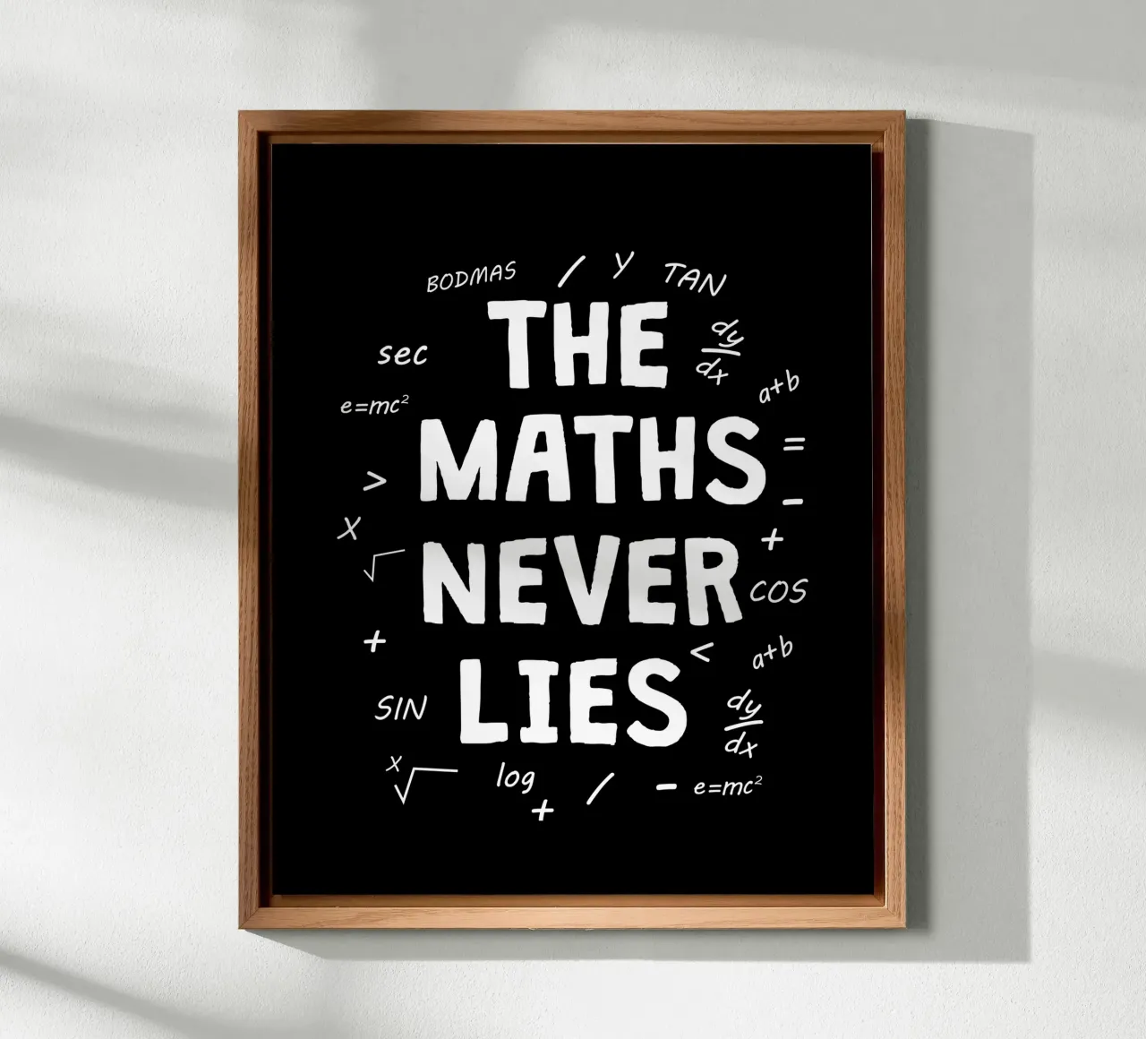 The maths never lies alluminio dibond da happieeagle