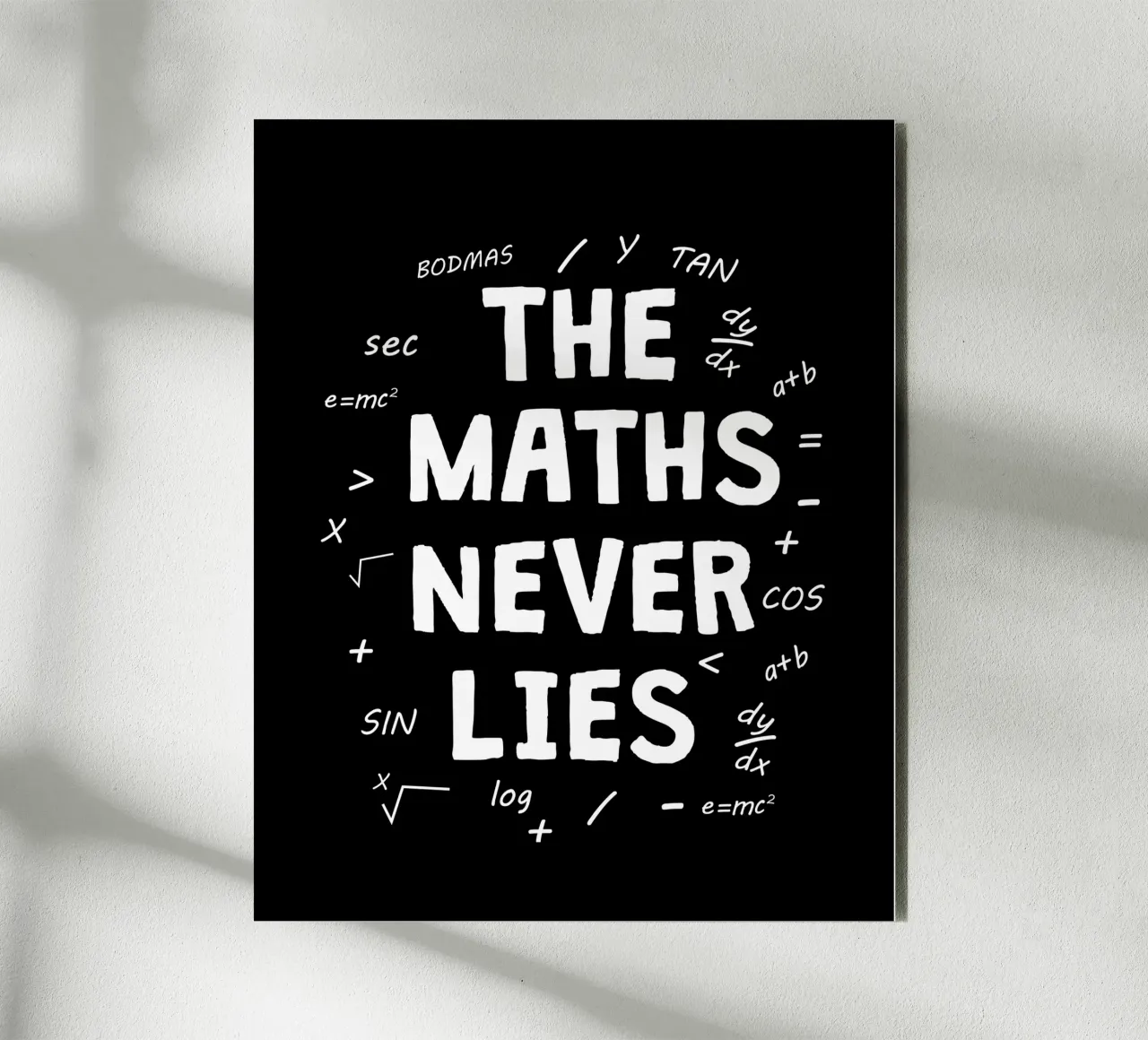 The maths never lies alluminio dibond da happieeagle