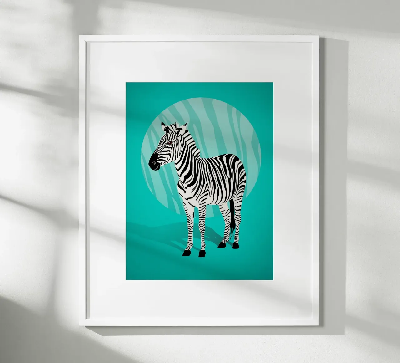 Amore zebrato, forte del turchese poster da CalliLetters