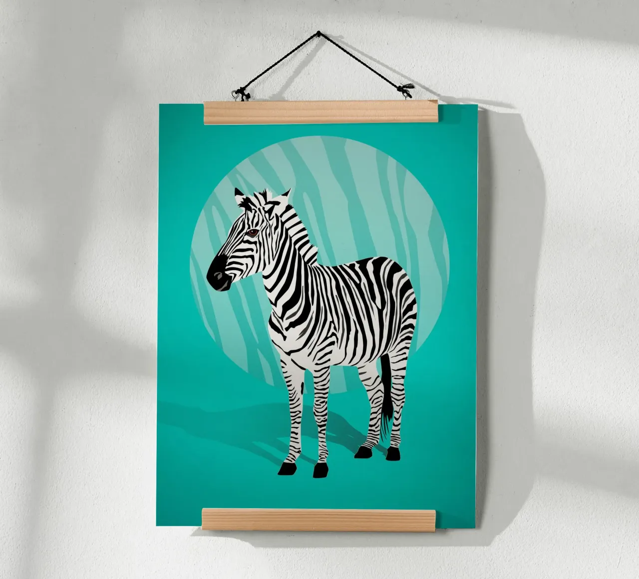 Amore zebrato, forte del turchese poster da CalliLetters