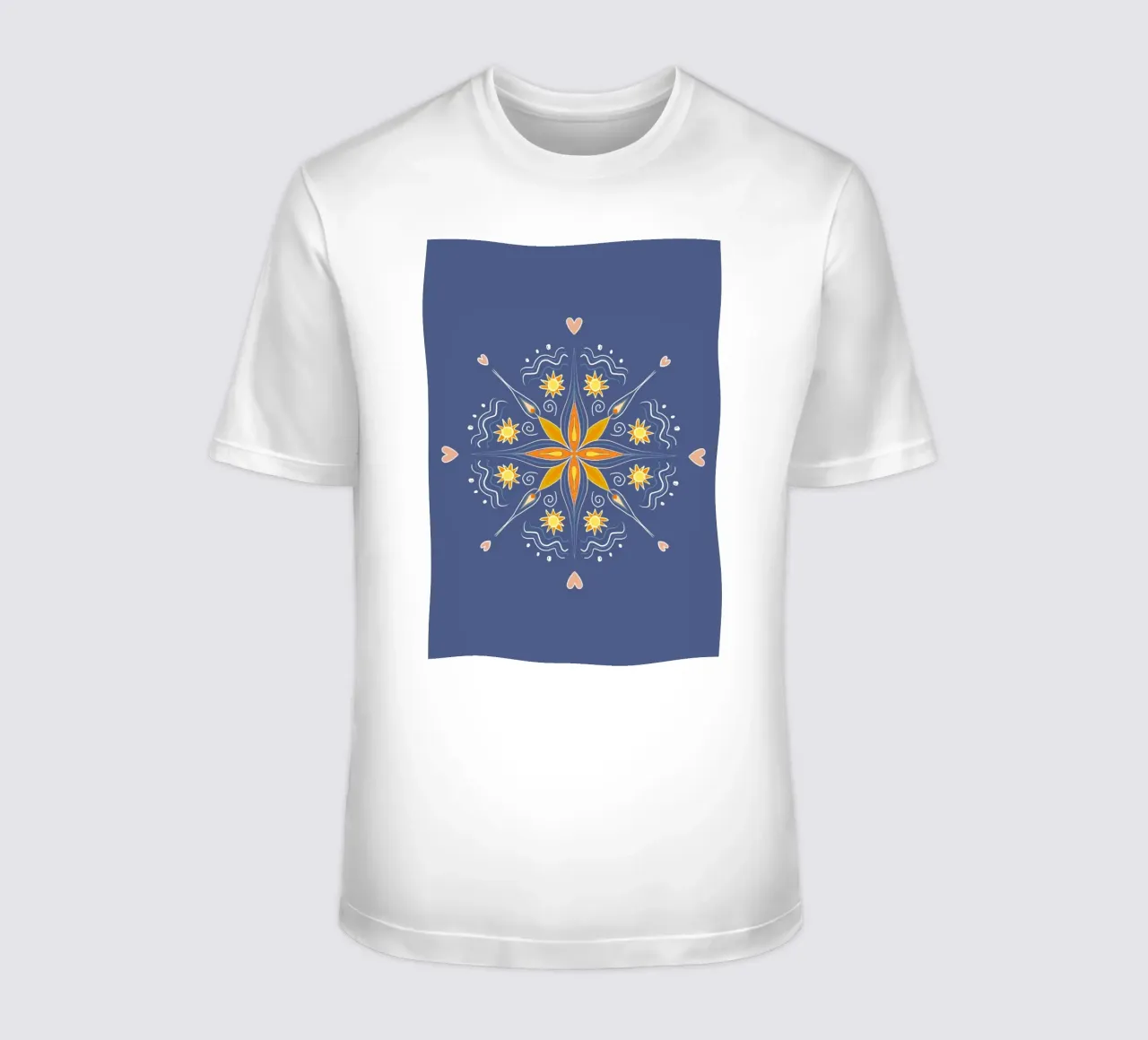 Mandala blau t-shirt da Studio Dolci