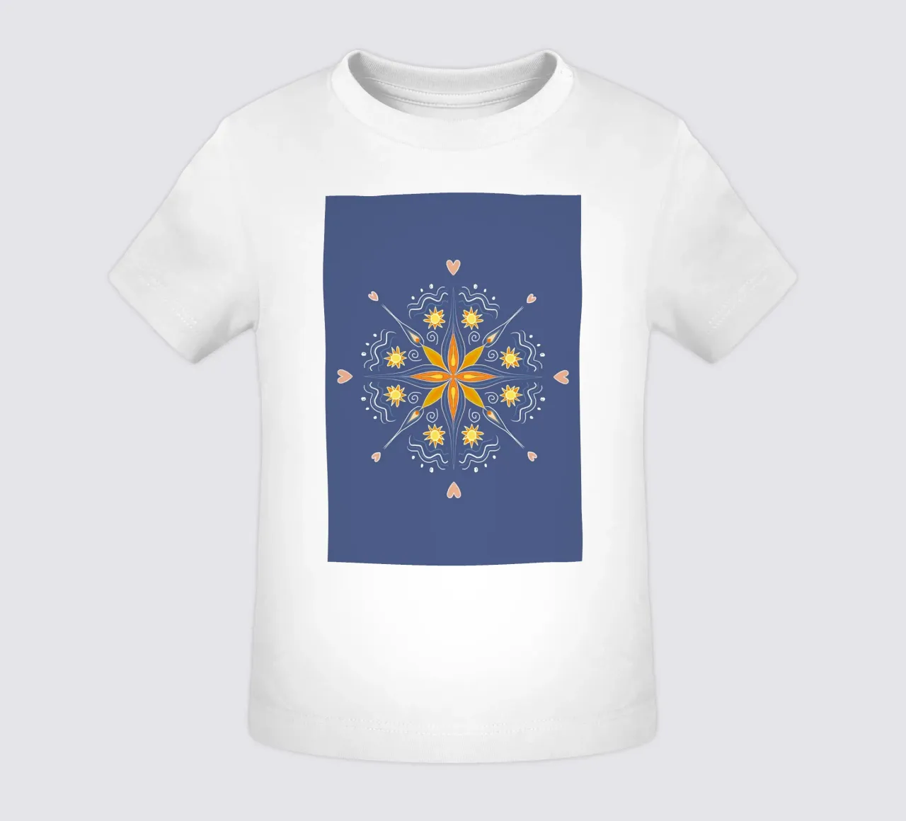 Mandala blau maglietta neonato da Studio Dolci