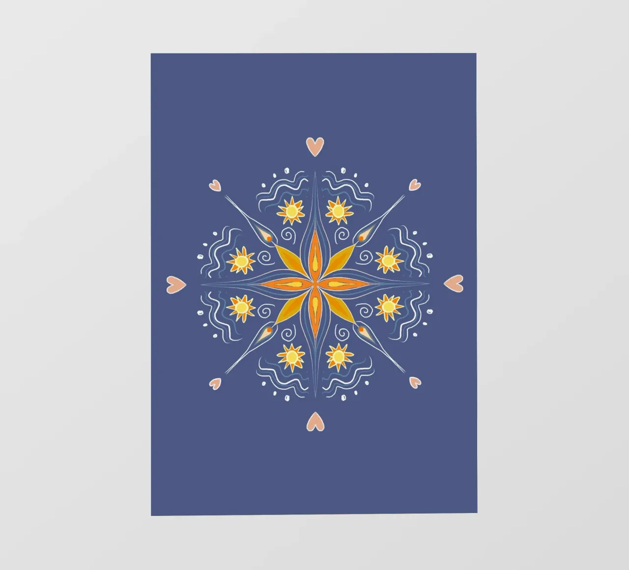 Mandala blau telo in pvc da Studio Dolci