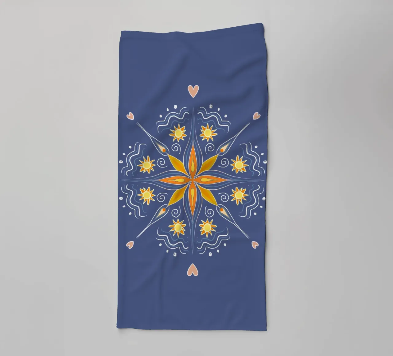 Mandala blau asciugamano da bagno da Studio Dolci