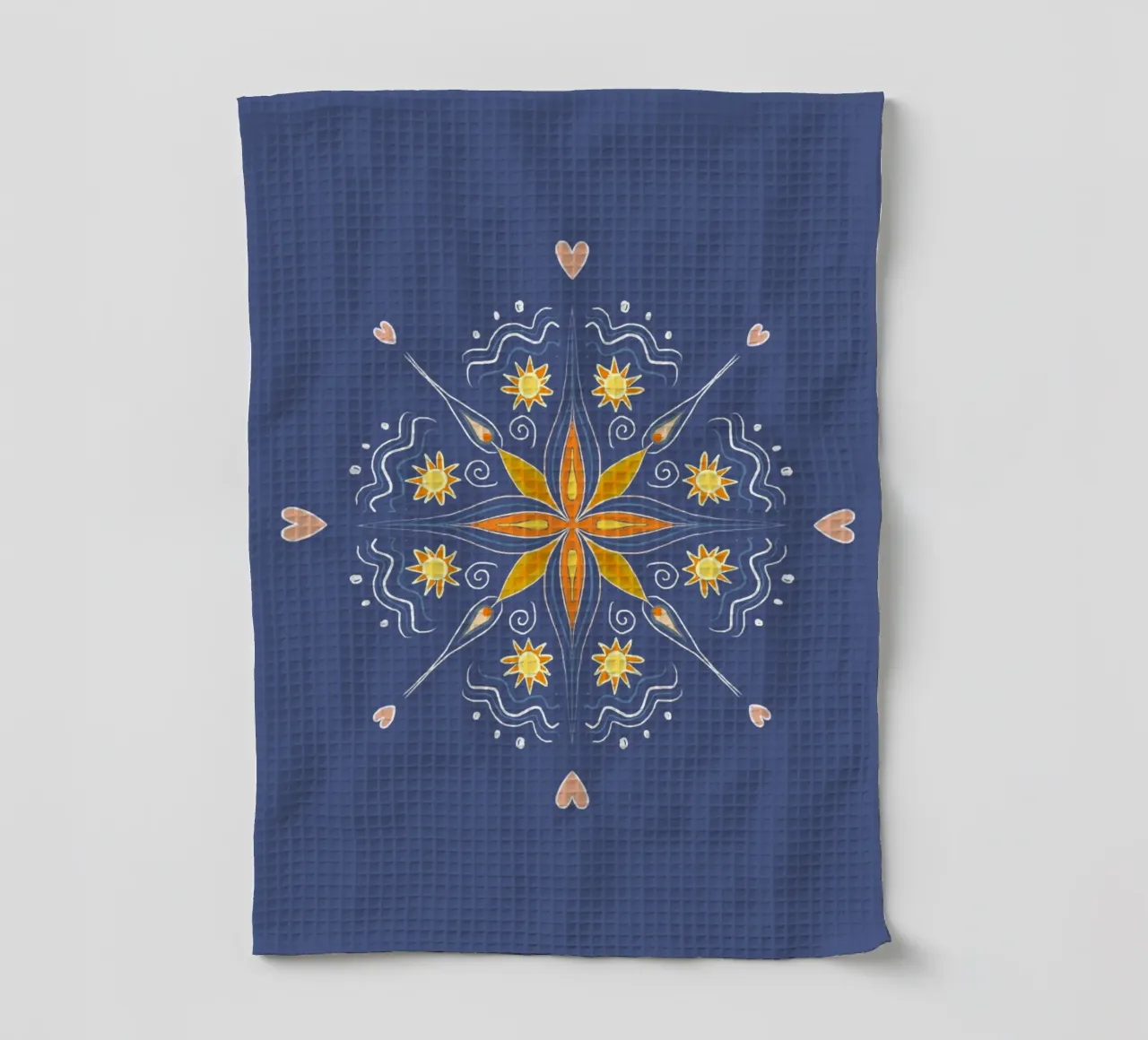 Mandala blau canovaccio da cucina da Studio Dolci