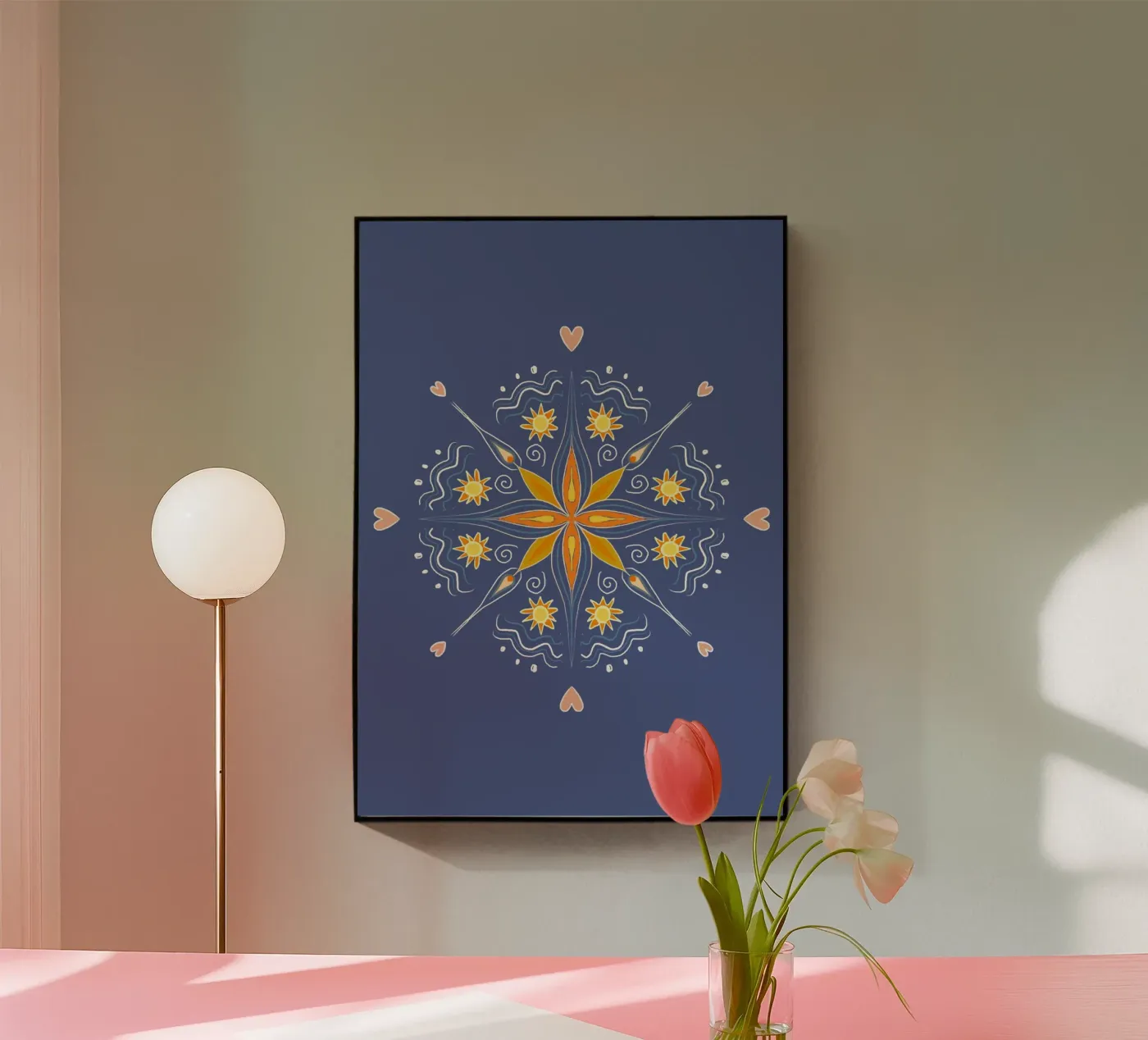 Mandala blau plexiglass da Studio Dolci