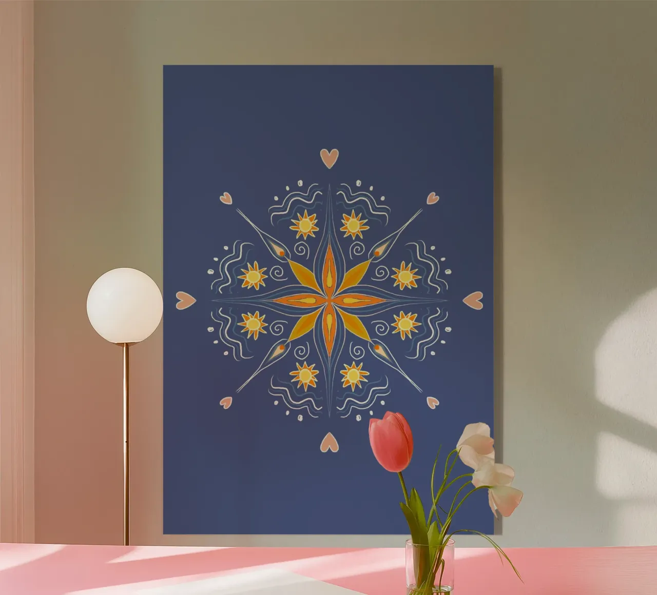 Mandala blau plexiglass da Studio Dolci