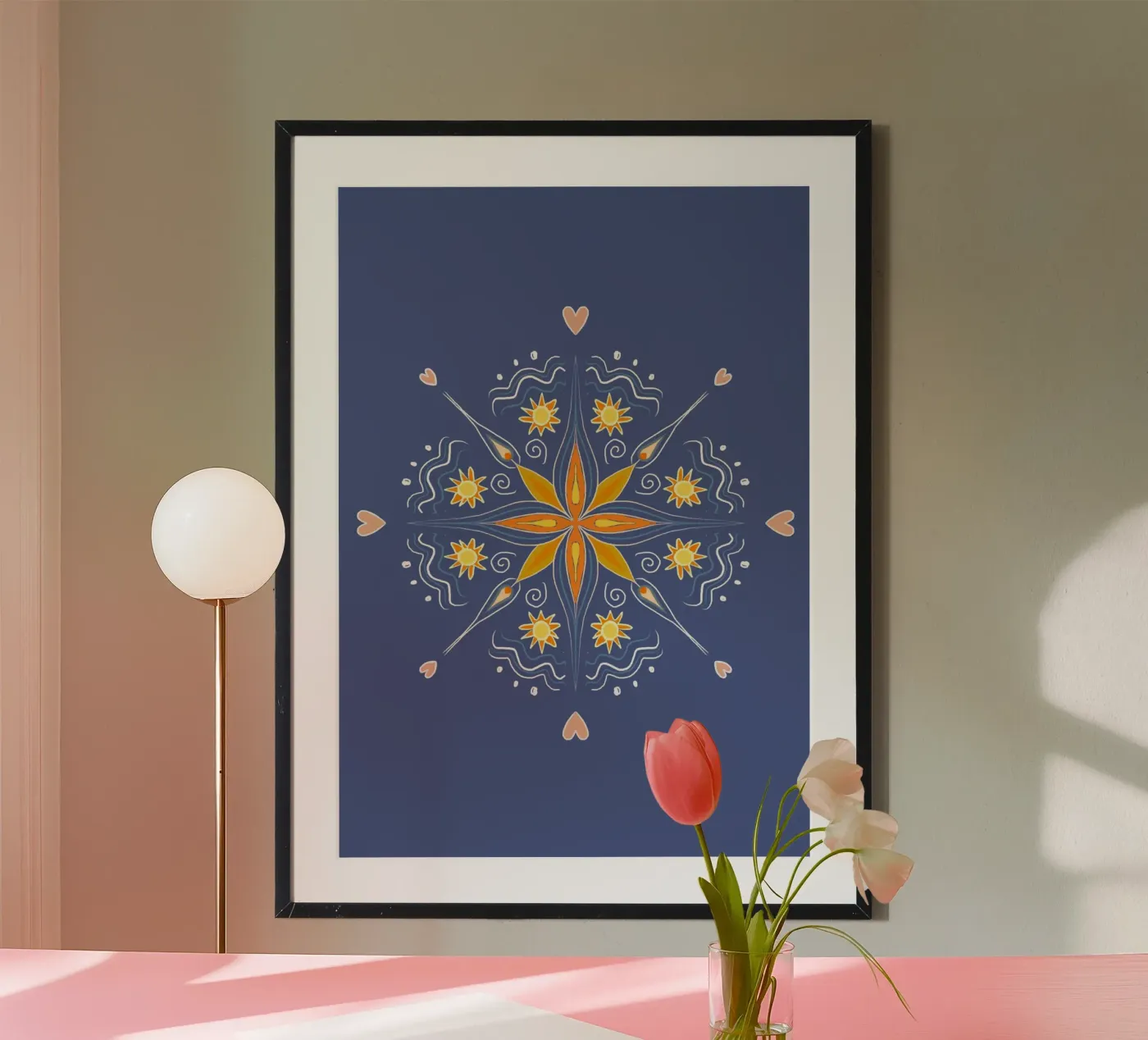Mandala blau poster da Studio Dolci