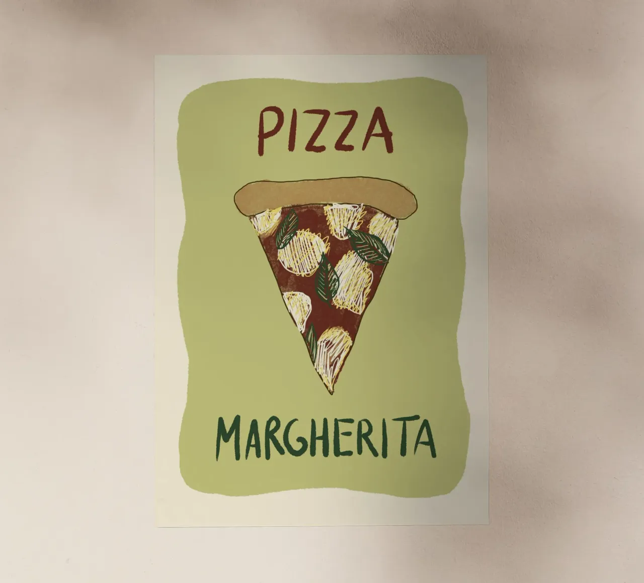 Pizza Margherita pellicola backlit da Studio Dolci