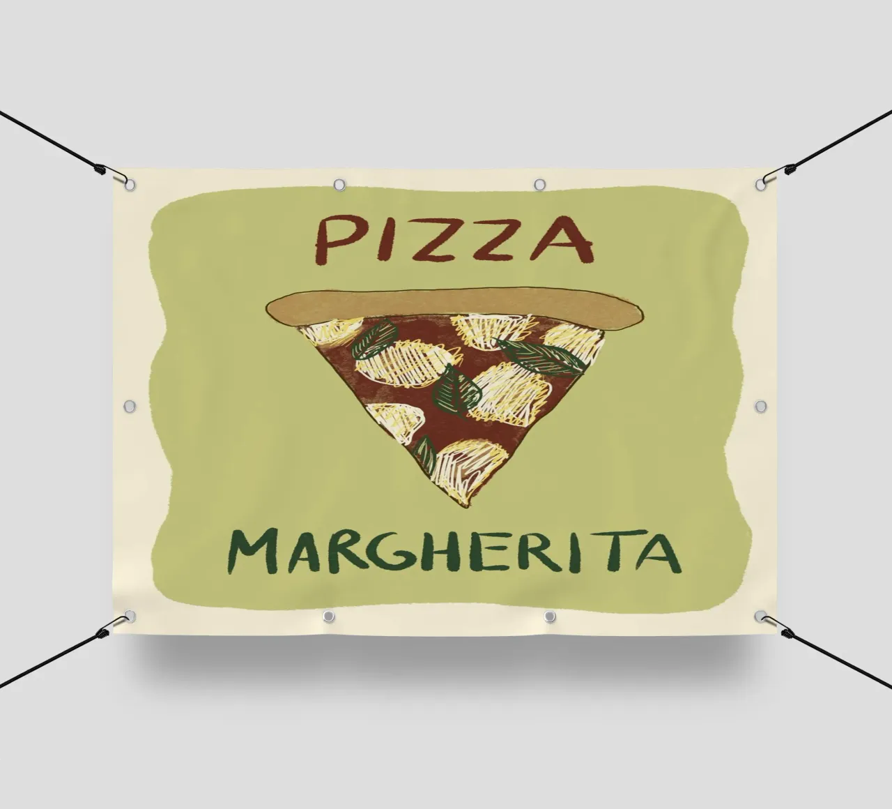 Pizza Margherita telo in pvc da Studio Dolci