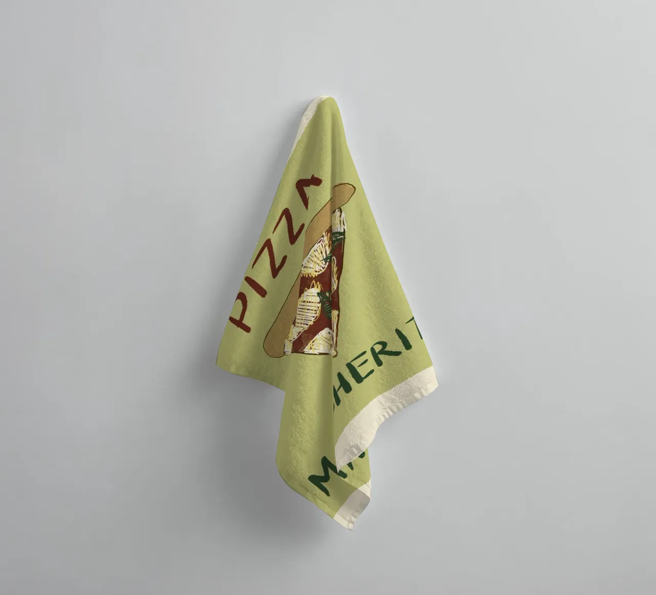 Pizza Margherita towel by Studio Dolci