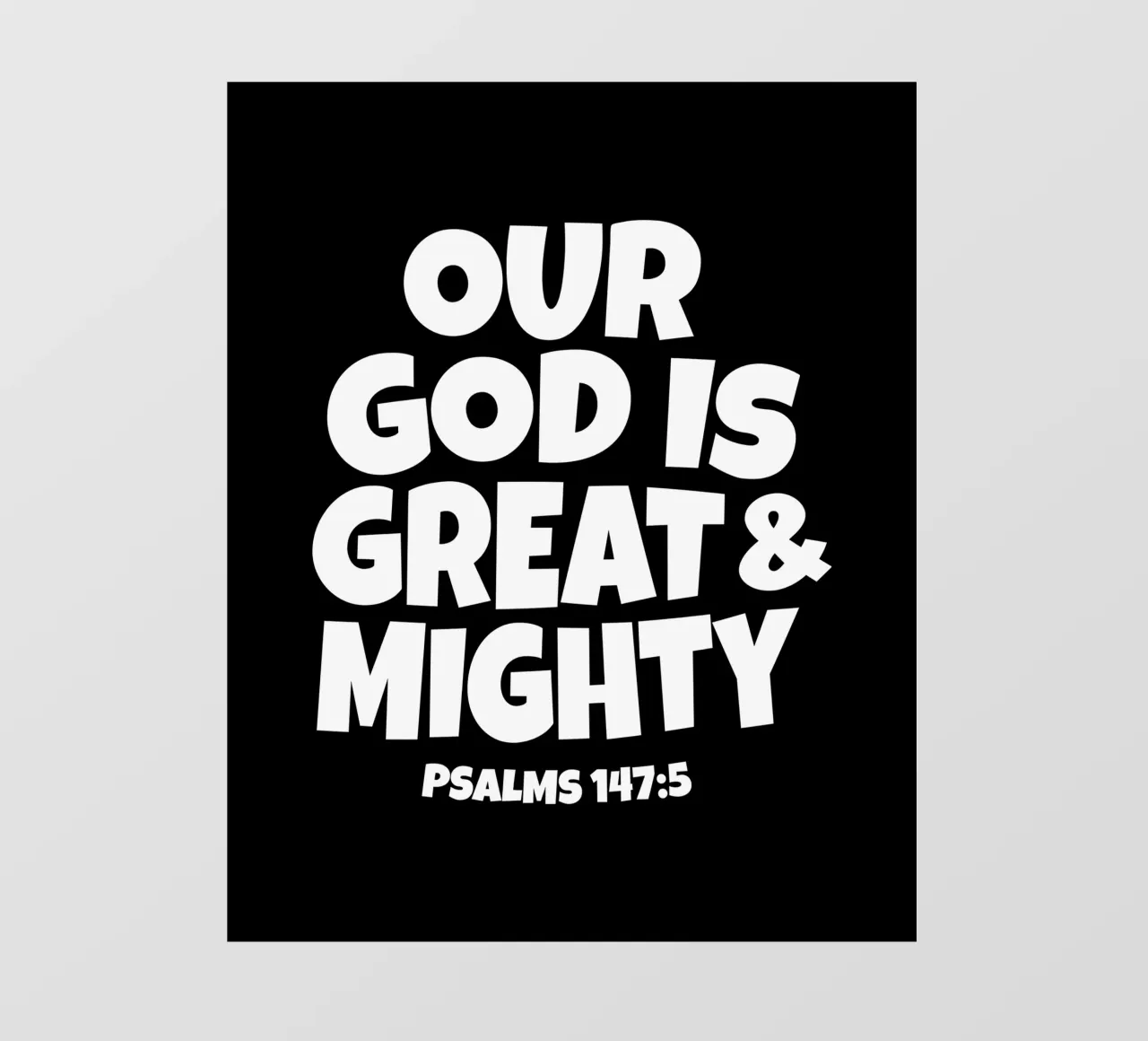 Our God is great and mighty telo in pvc da happieeagle