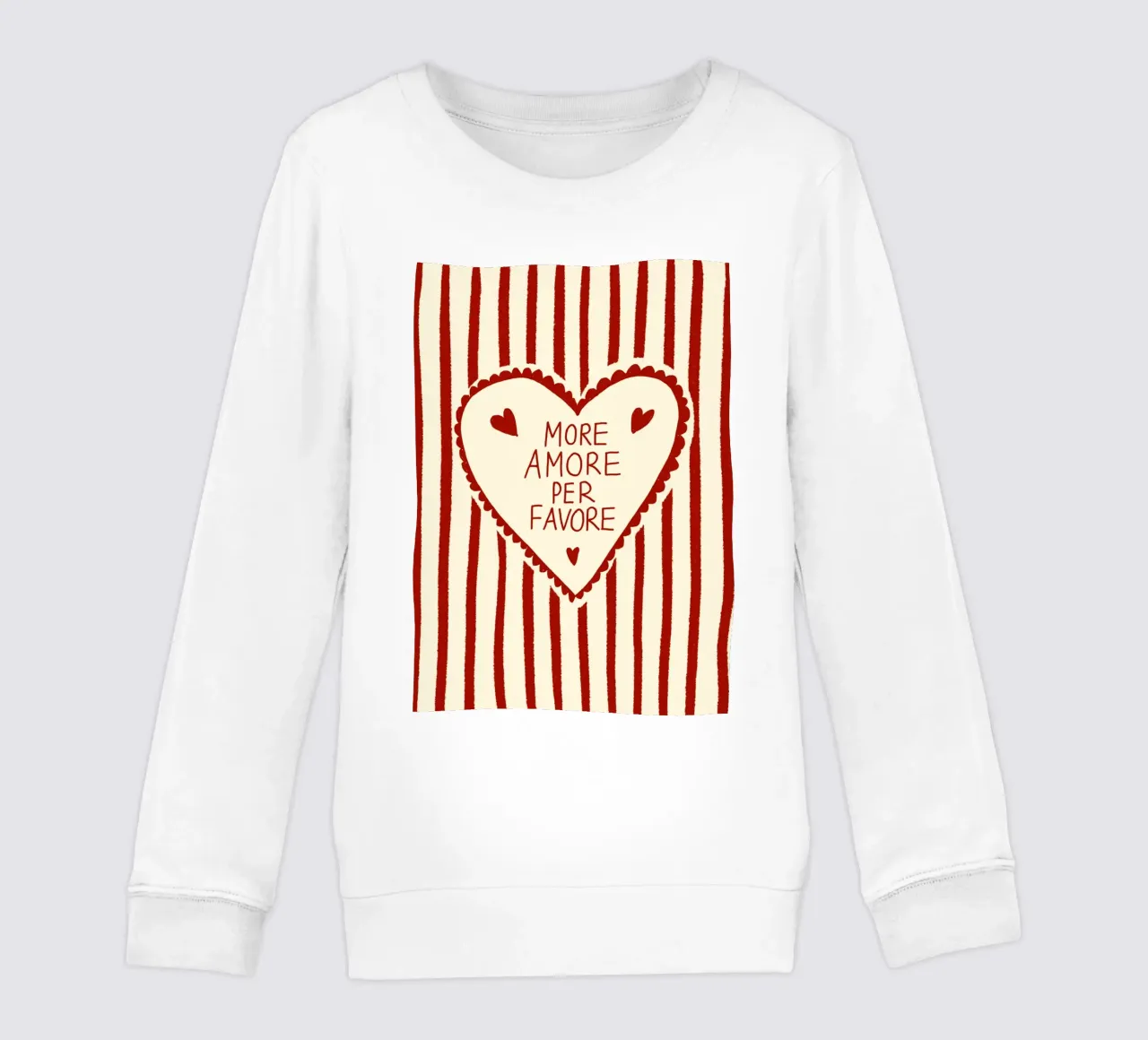 More Amore per favore felpa bambino da Studio Dolci