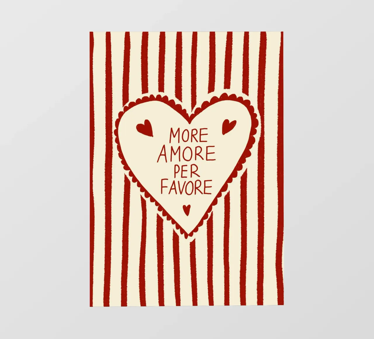 More Amore per favore pellicola backlit da Studio Dolci