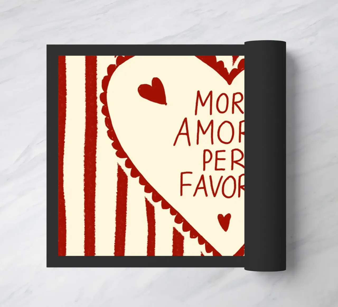 More Amore per favore zerbino da Studio Dolci