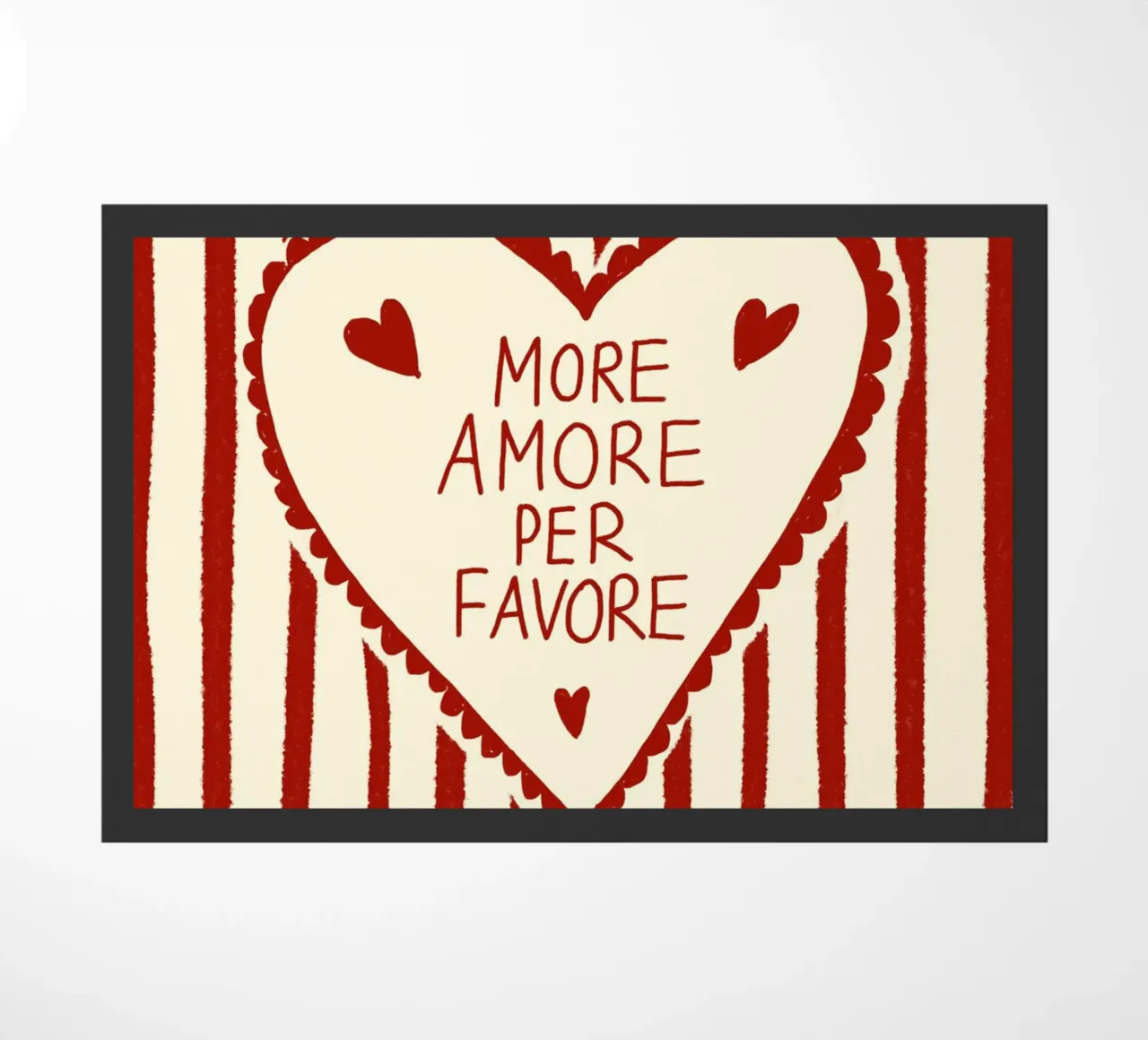 More Amore per favore zerbino da Studio Dolci