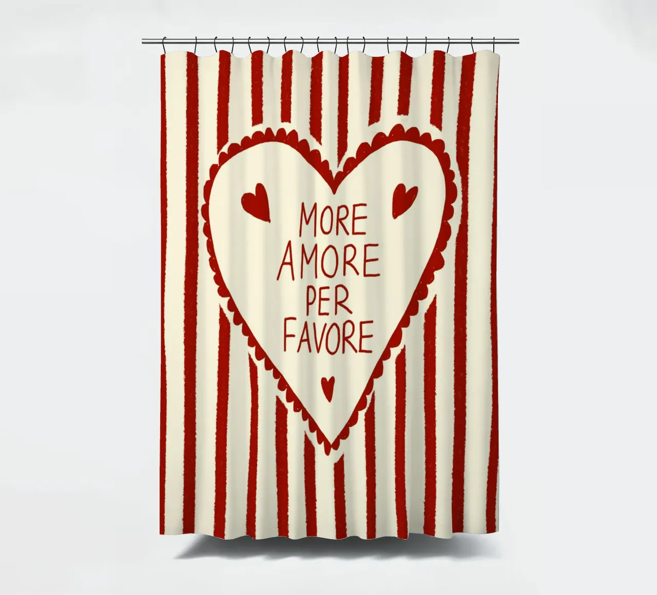 More Amore per favore tenda da doccia da Studio Dolci