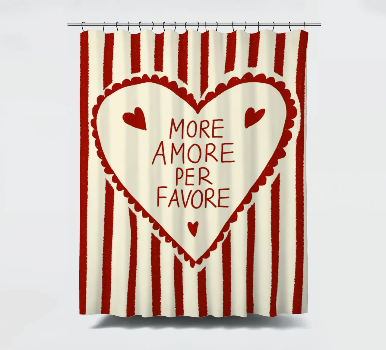 More Amore per favore tenda da doccia da Studio Dolci