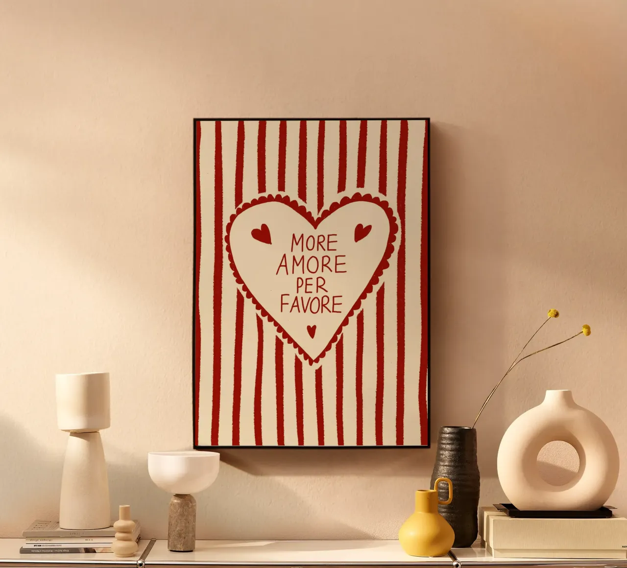More Amore per favore plexiglass da Studio Dolci
