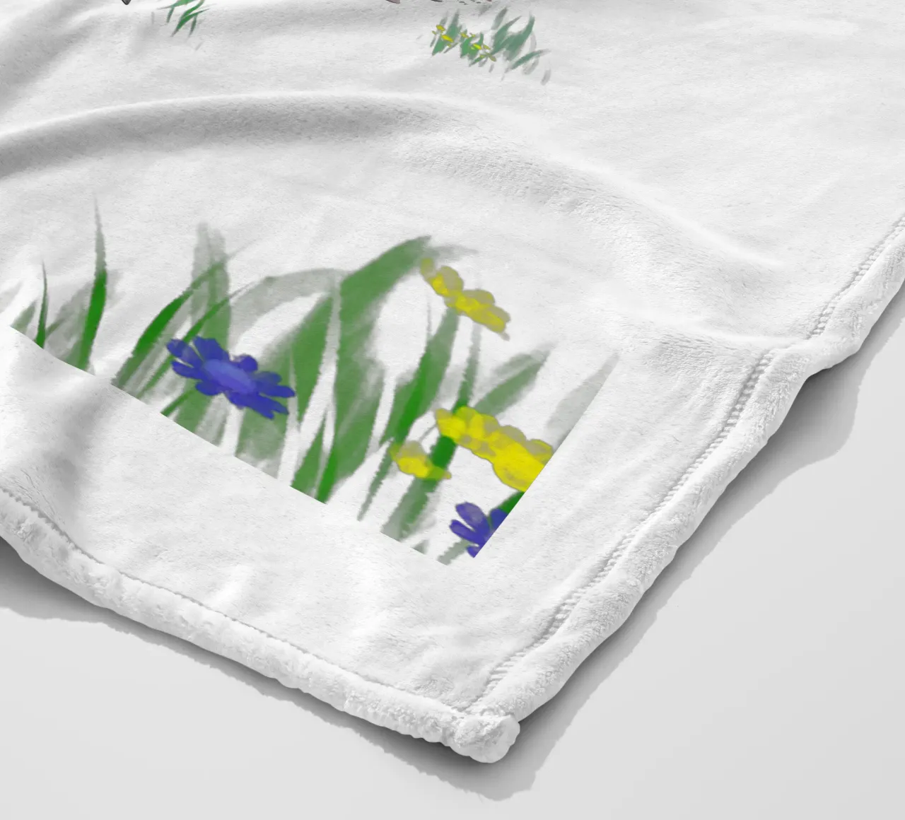 Wild & Free • Horses fleece blanket by Moonlit Illustrations