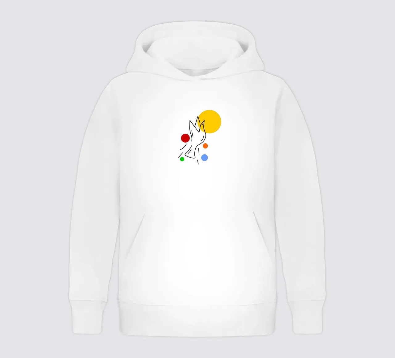 Bird in flight felpa bambino con cappuccio da happieeagle