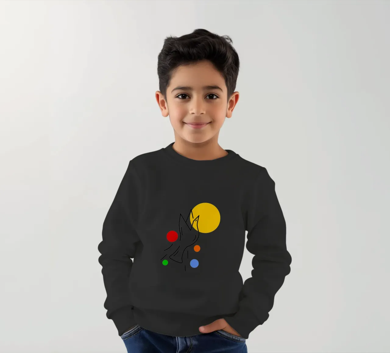 Bird in flight felpa bambino da happieeagle