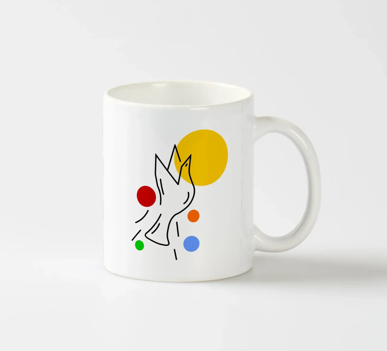 Bird in flight tazza in ceramica da happieeagle