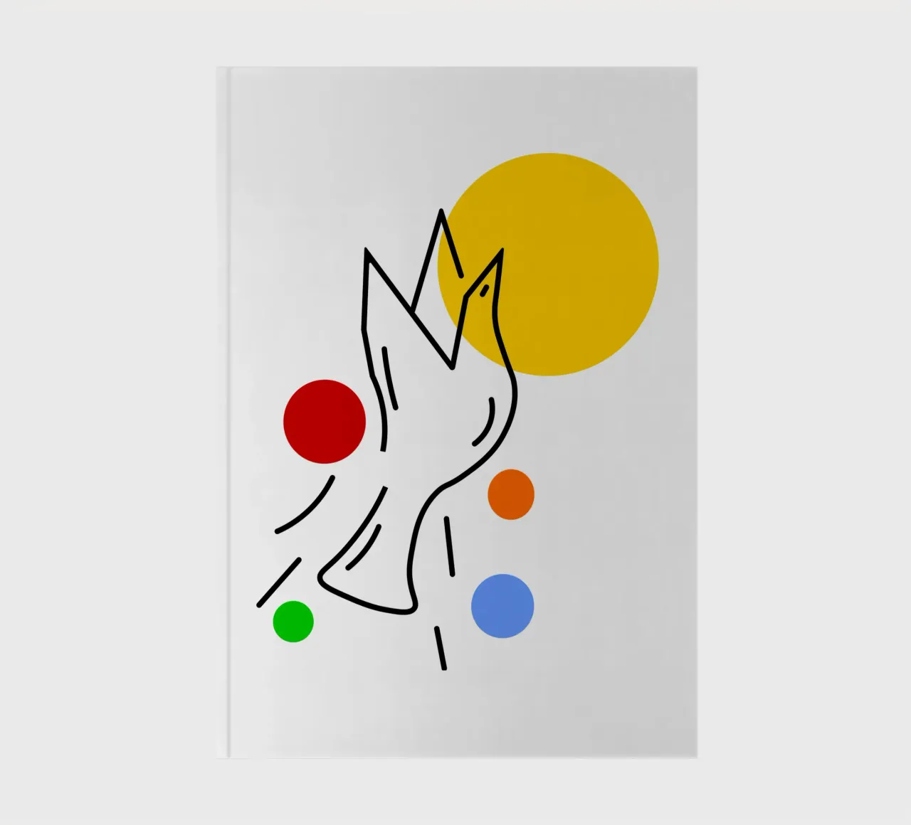 Bird in flight notebook by happieeagle