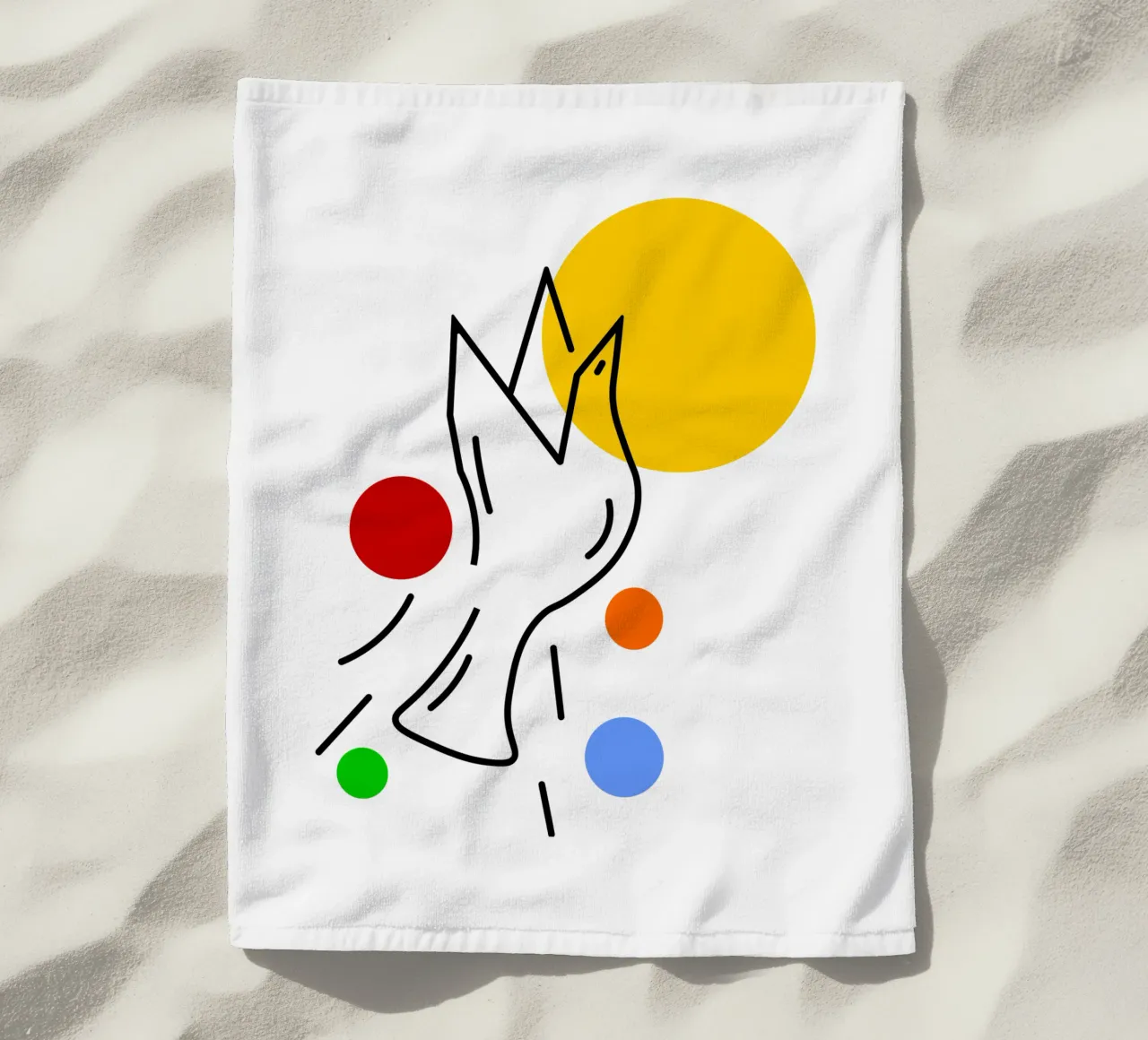 Bird in flight telo mare da happieeagle