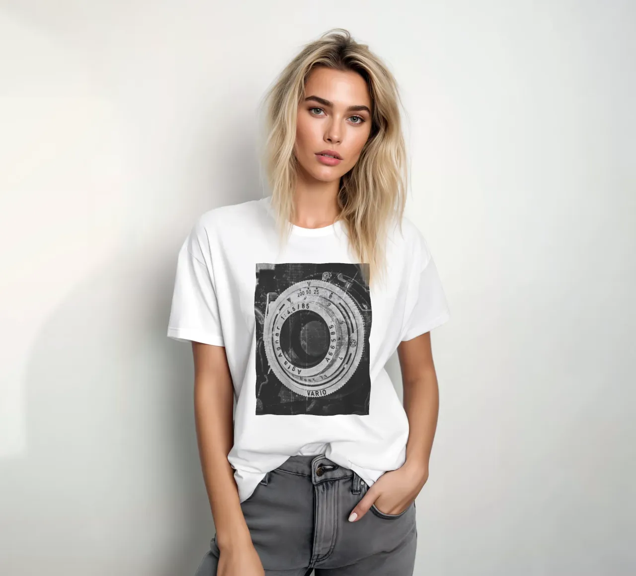 Camera lenses t-shirt by Dave Hare Photography