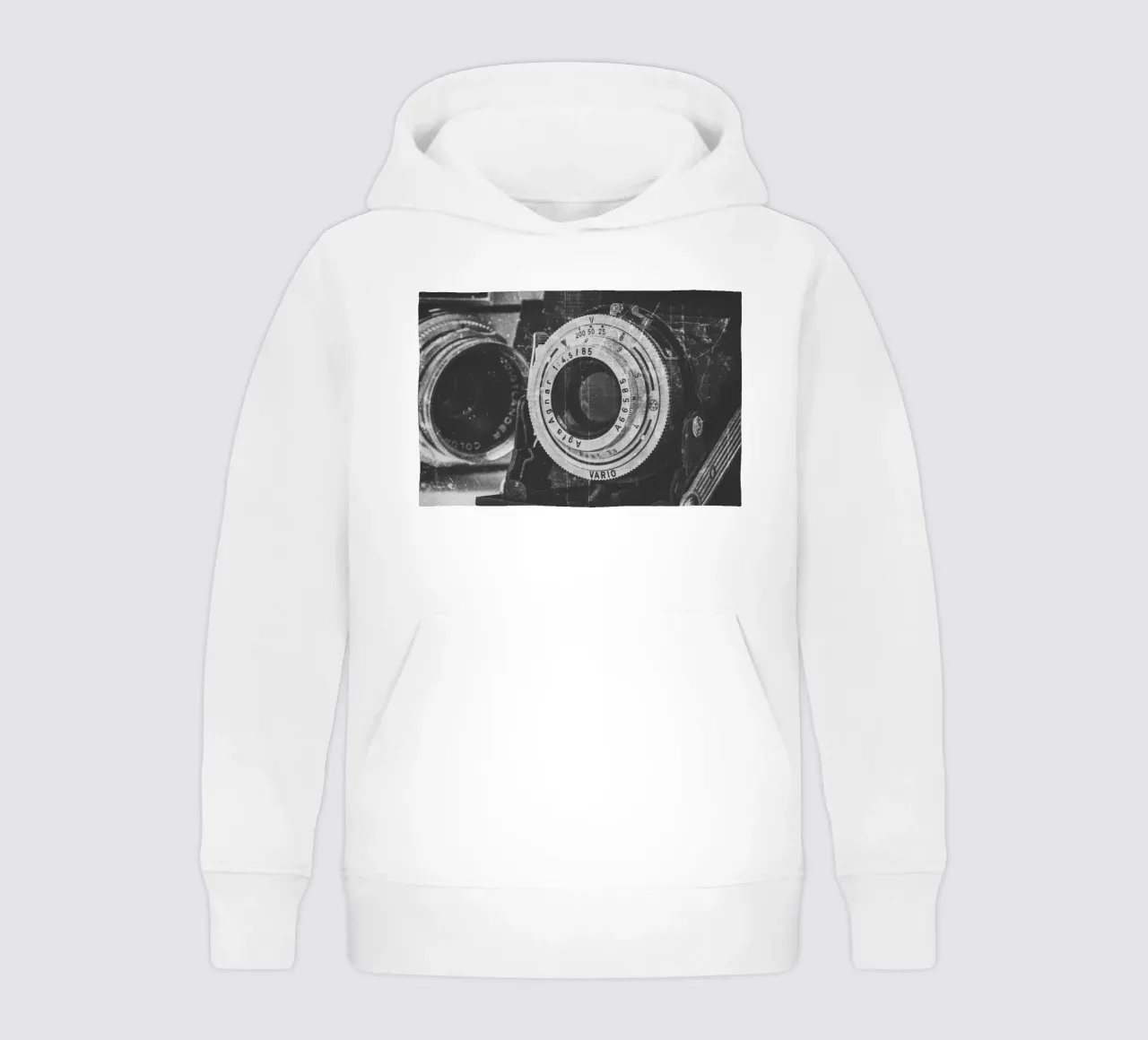 Camera lenses kids hoodie by Dave Hare Photography