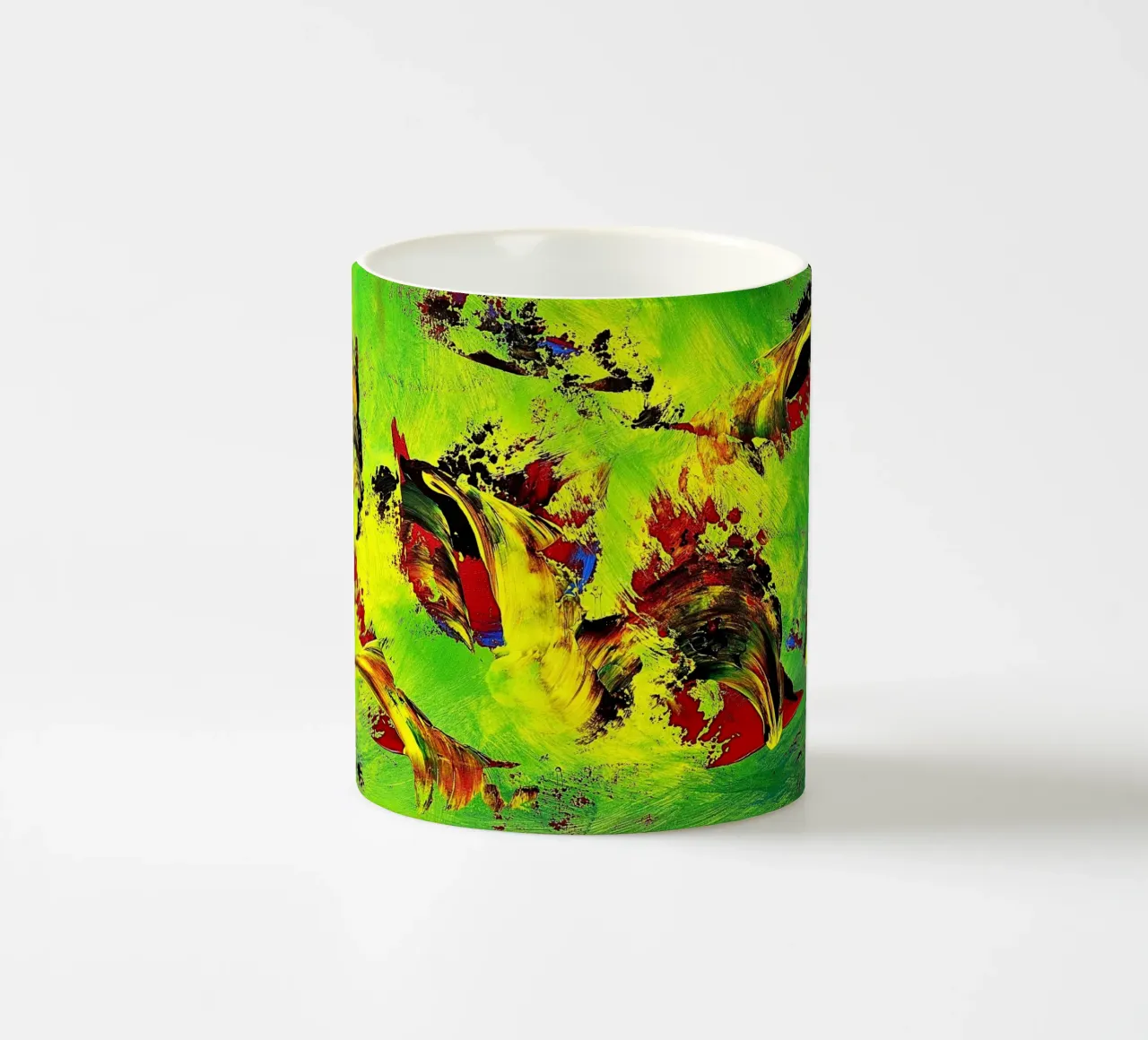 IDEAL GIFT 67 tazza in ceramica da Thierry Vobmann Abstract painting