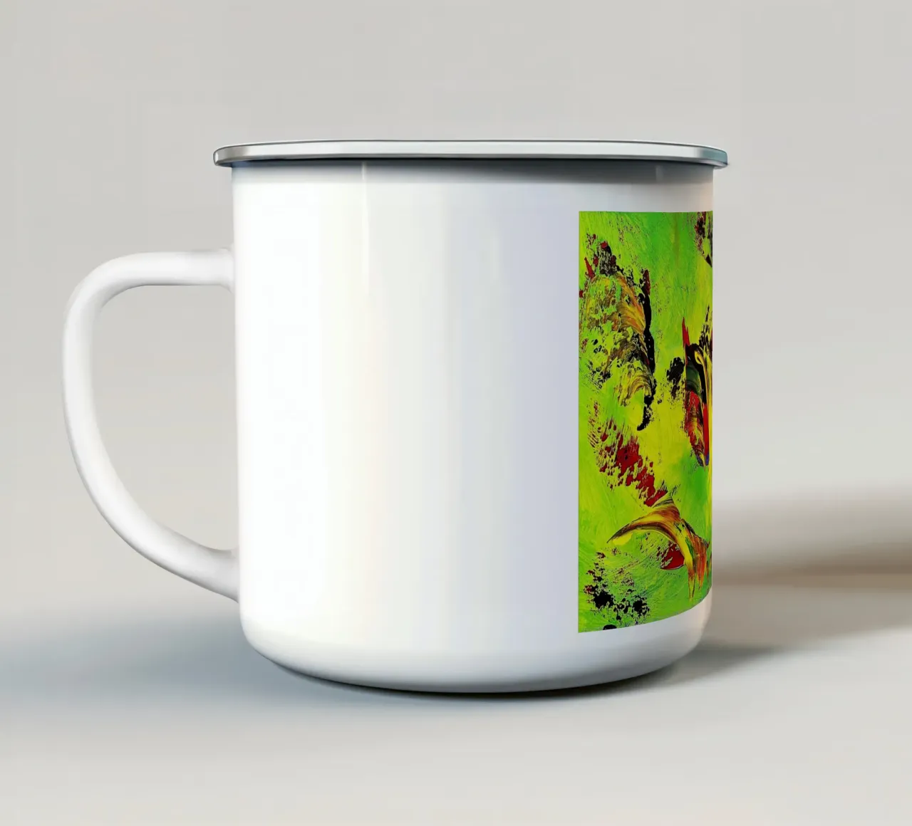 IDEAL GIFT 67 tazza in smalto da Thierry Vobmann Abstract painting