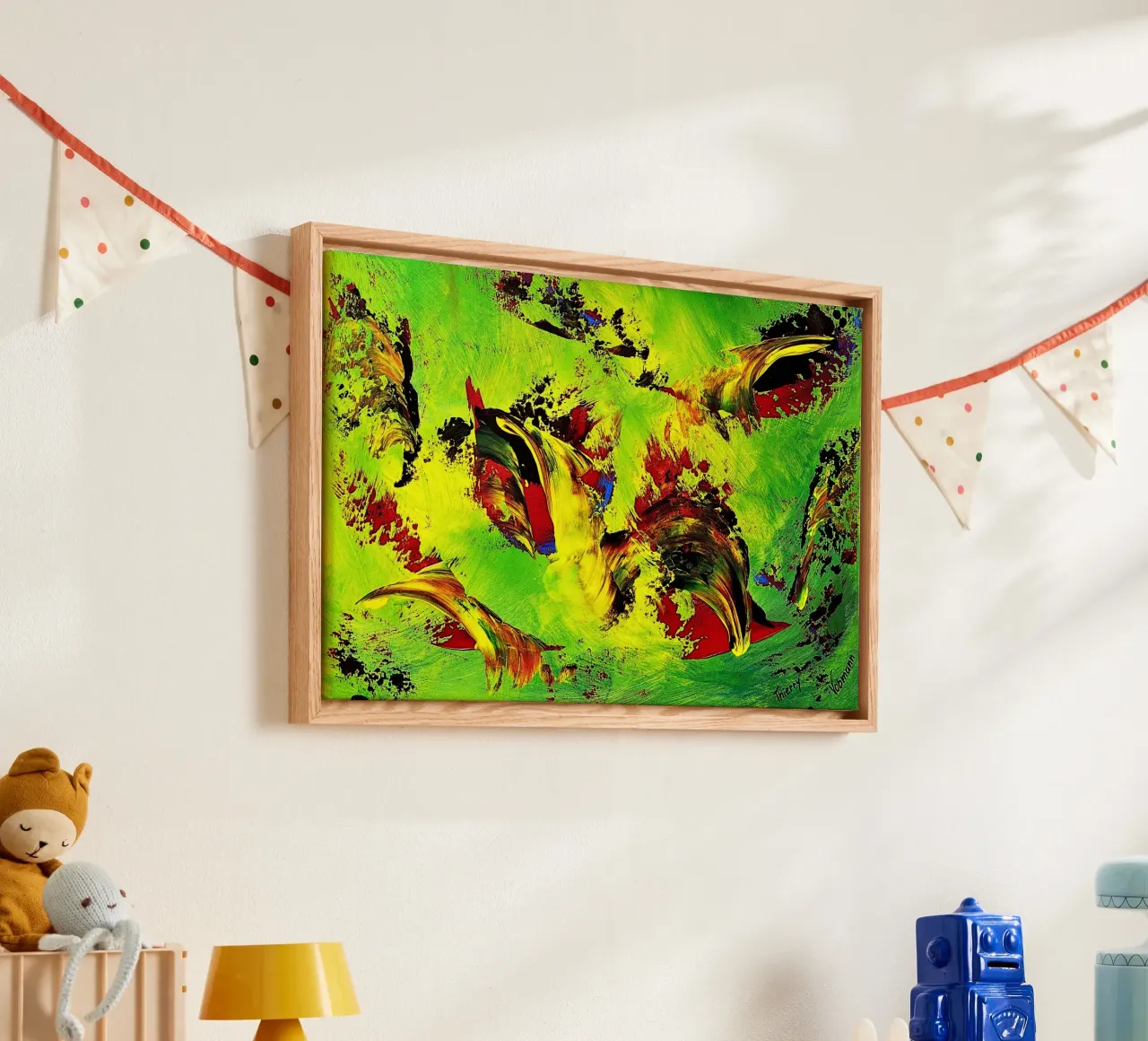 IDEAL GIFT 67 tela con Cornice a cassetta da Thierry Vobmann Abstract painting