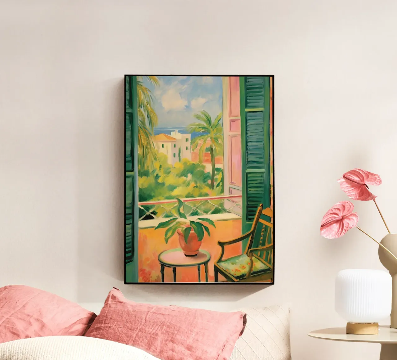 Open Window - inspired by Henri Matisse acrylic glass by Nikis Art Studio