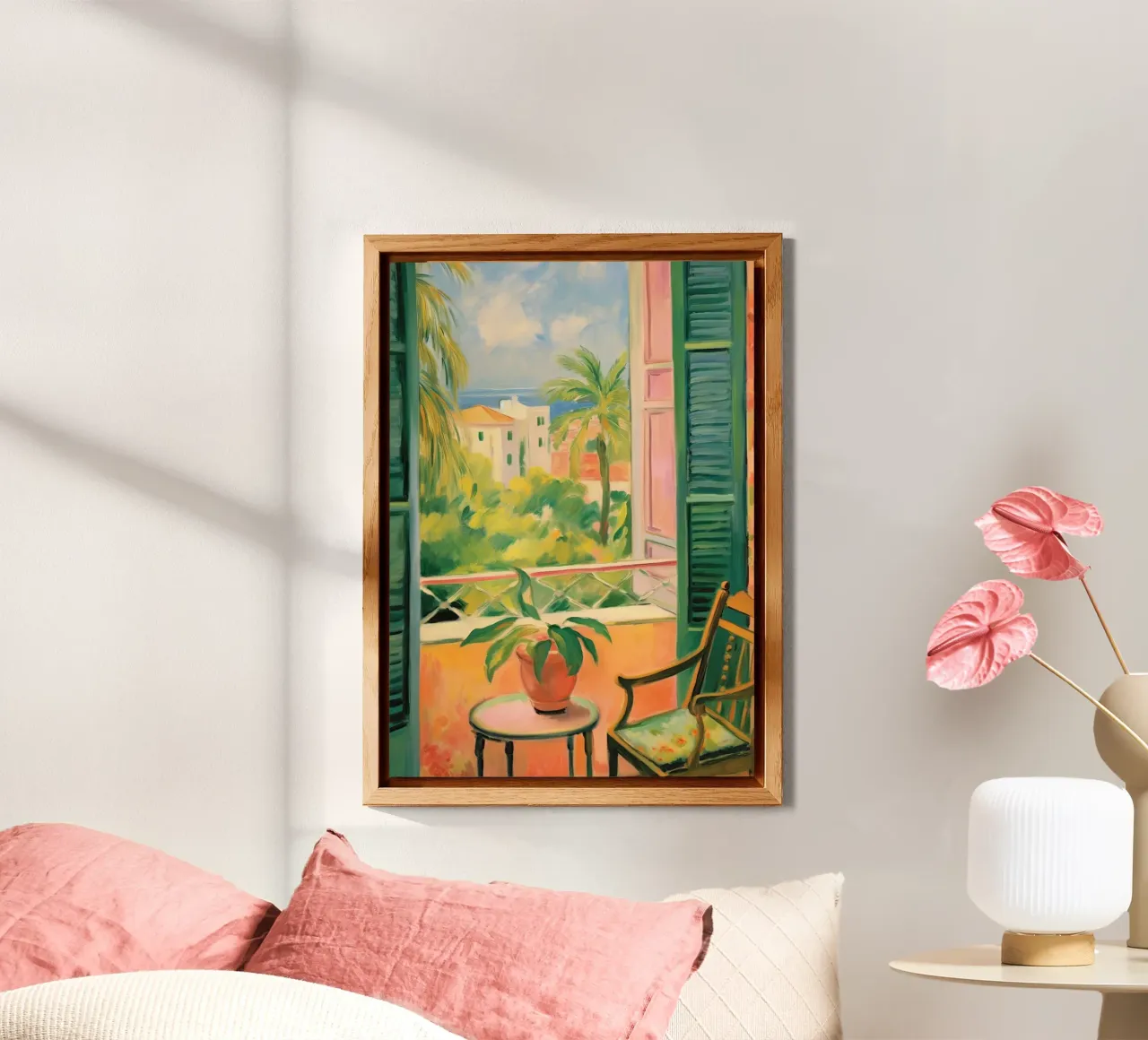 Open Window - inspiriert von Henri Matisse Alu-Dibond von Nikis Art Studio