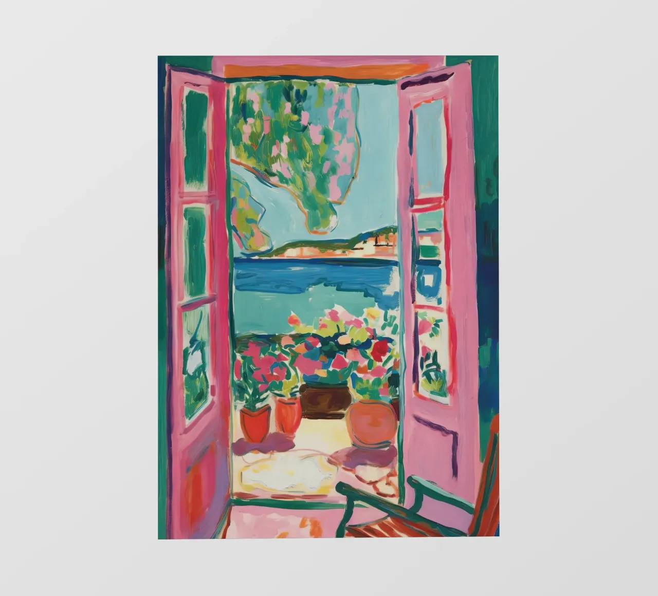 Open Window - inspired by Henri Matisse photo wallpaper by Nikis Art Studio