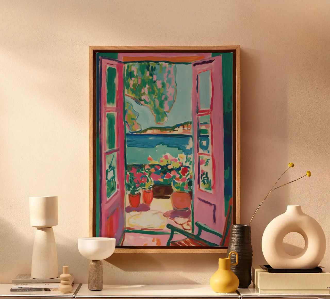 Open Window - inspired by Henri Matisse canvas by Nikis Art Studio