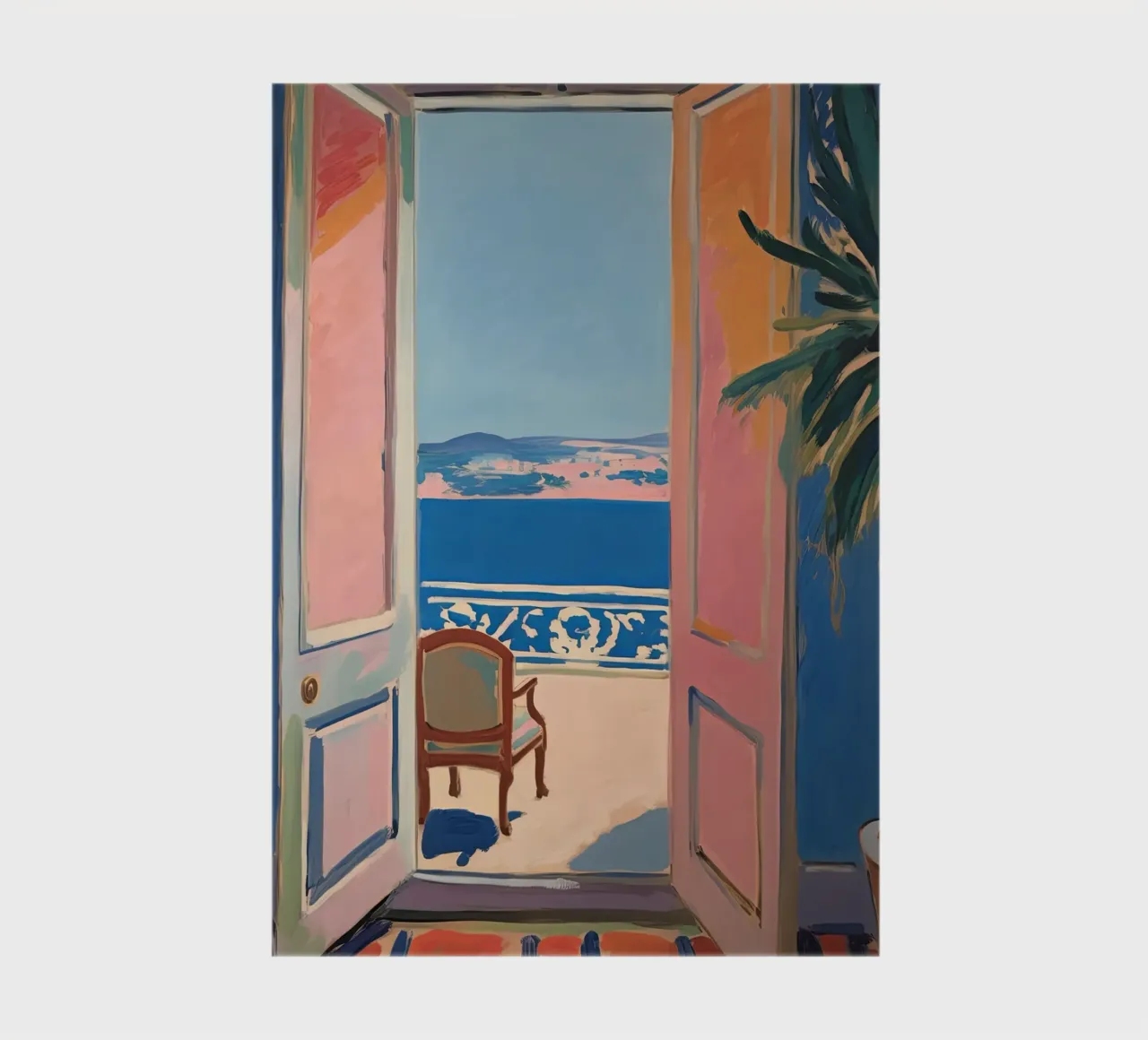 Open Window - inspired by Henri Matisse notebook by Nikis Art Studio