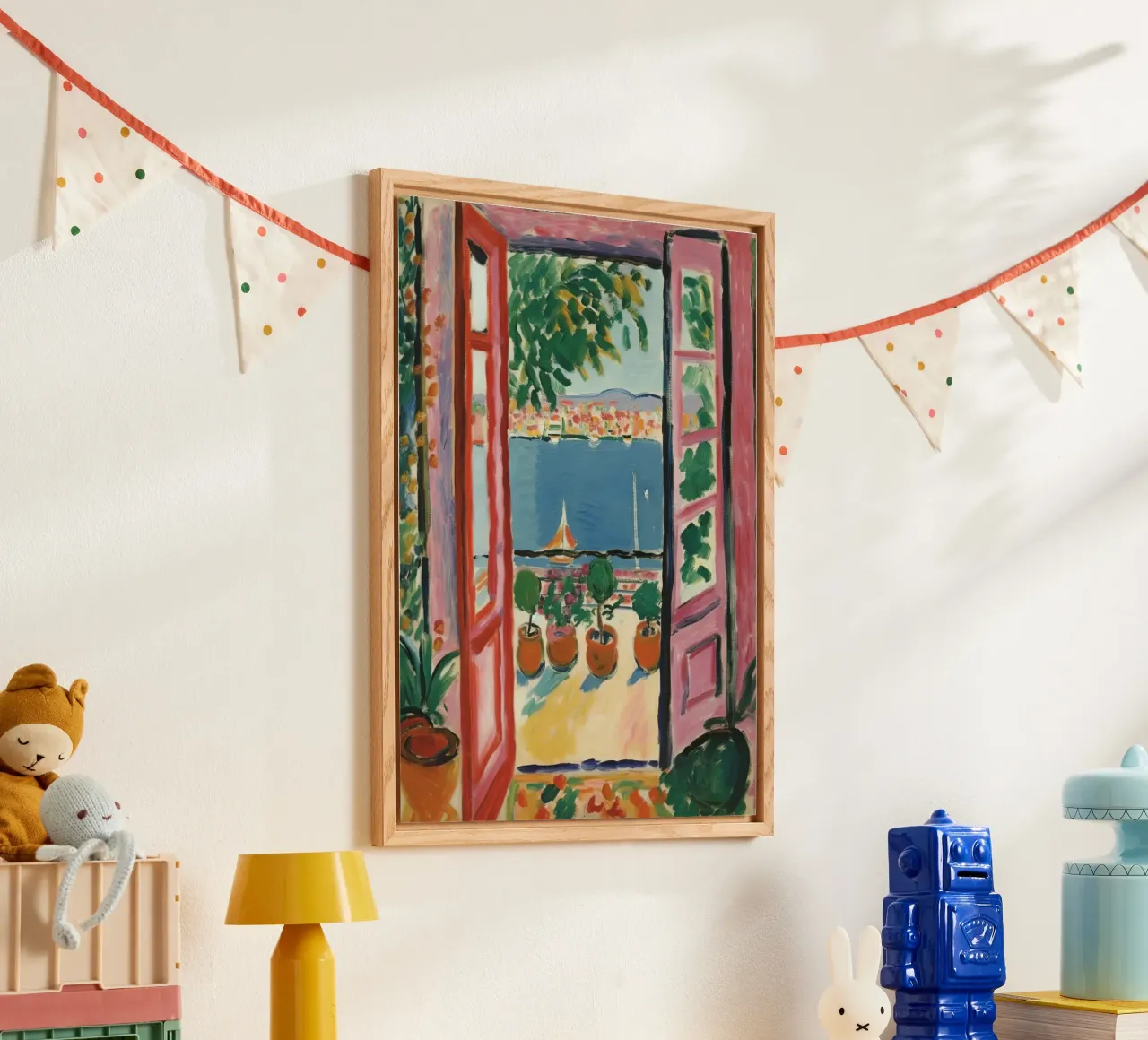 Explosión de color en la ventana: inspiración en Matisse metacrilato de Nikis Art Studio