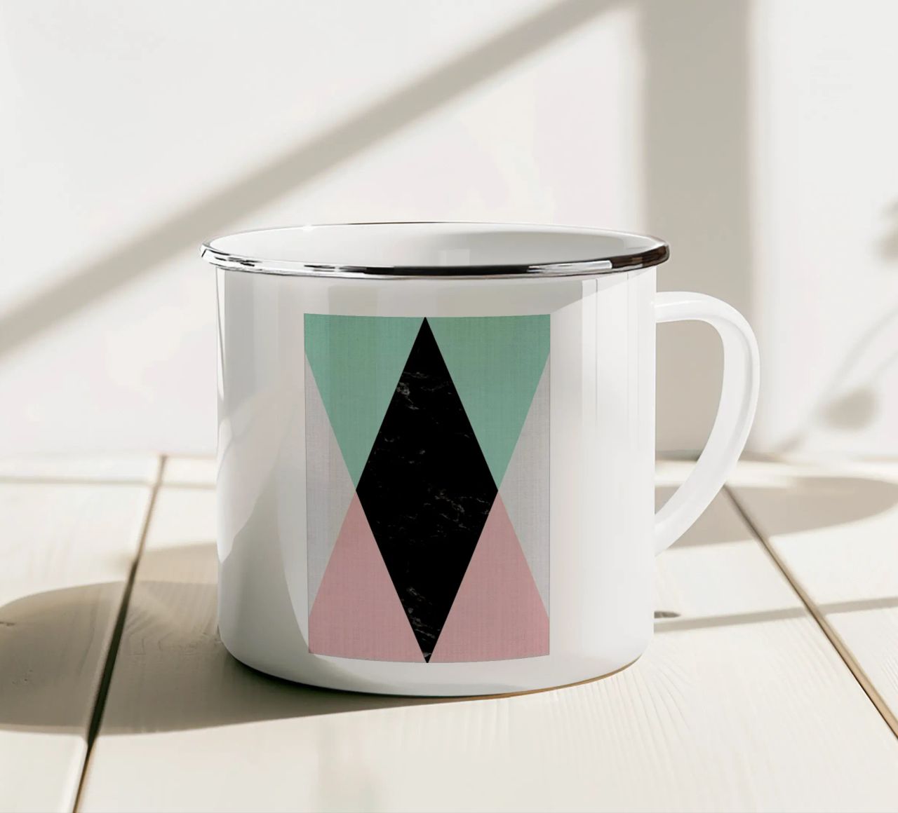 Print 02 tazza in smalto da Lila x Lola