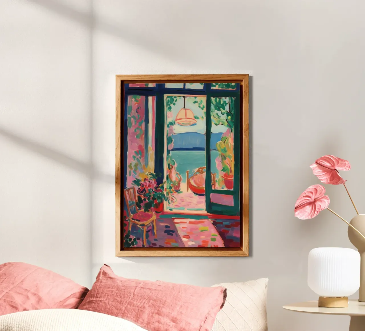 A window into the infinity of colours alu-dibond by Nikis Art Studio