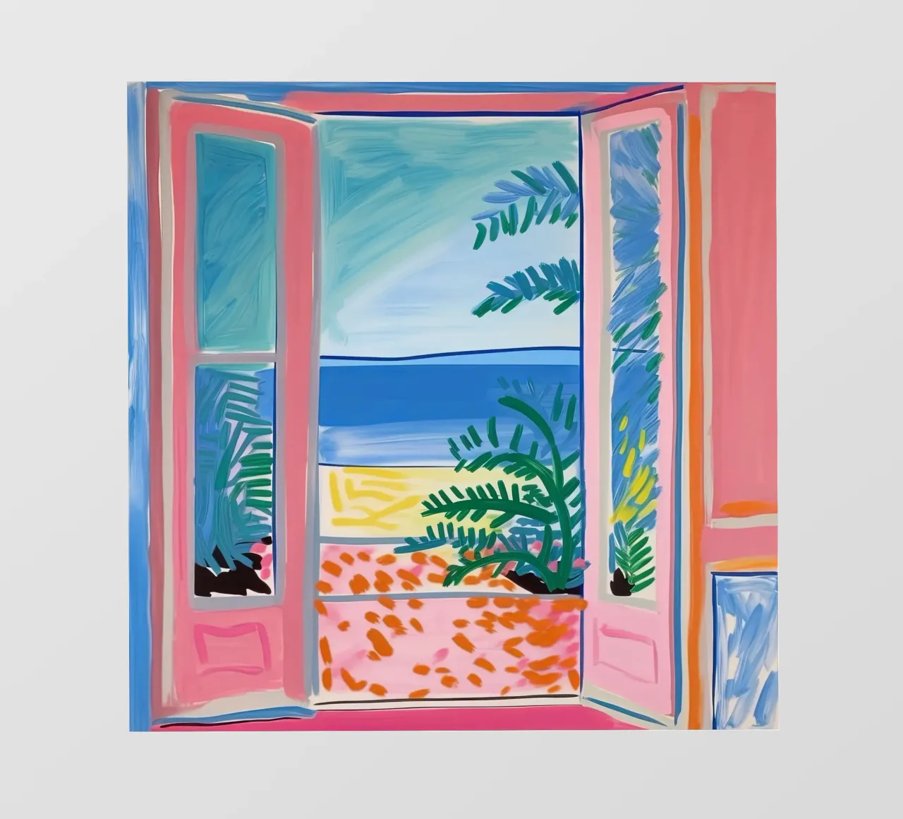 Open Window - inspired by Henri Matisse photo wallpaper by Nikis Art Studio