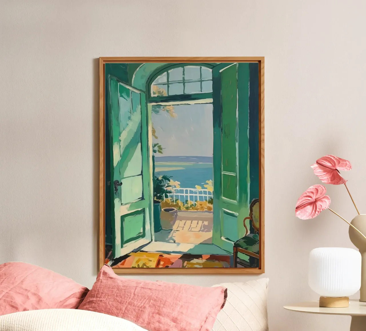 Light and life: A window into art alu-dibond by Nikis Art Studio