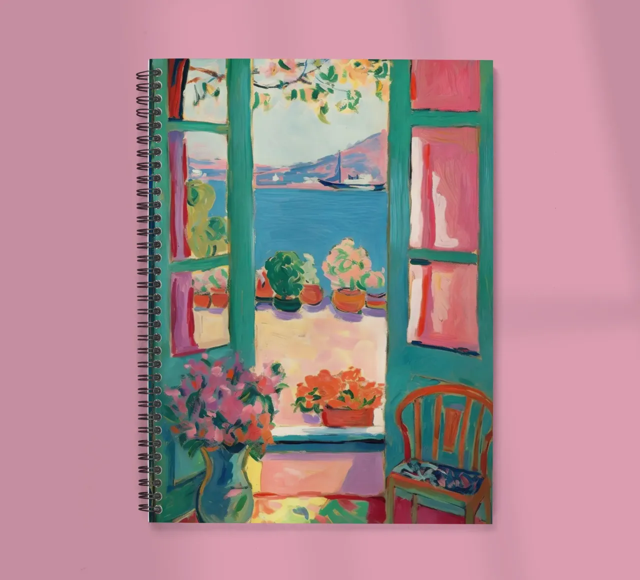 Open Window - inspiriert von Henri Matisse Ringbuch von Nikis Art Studio