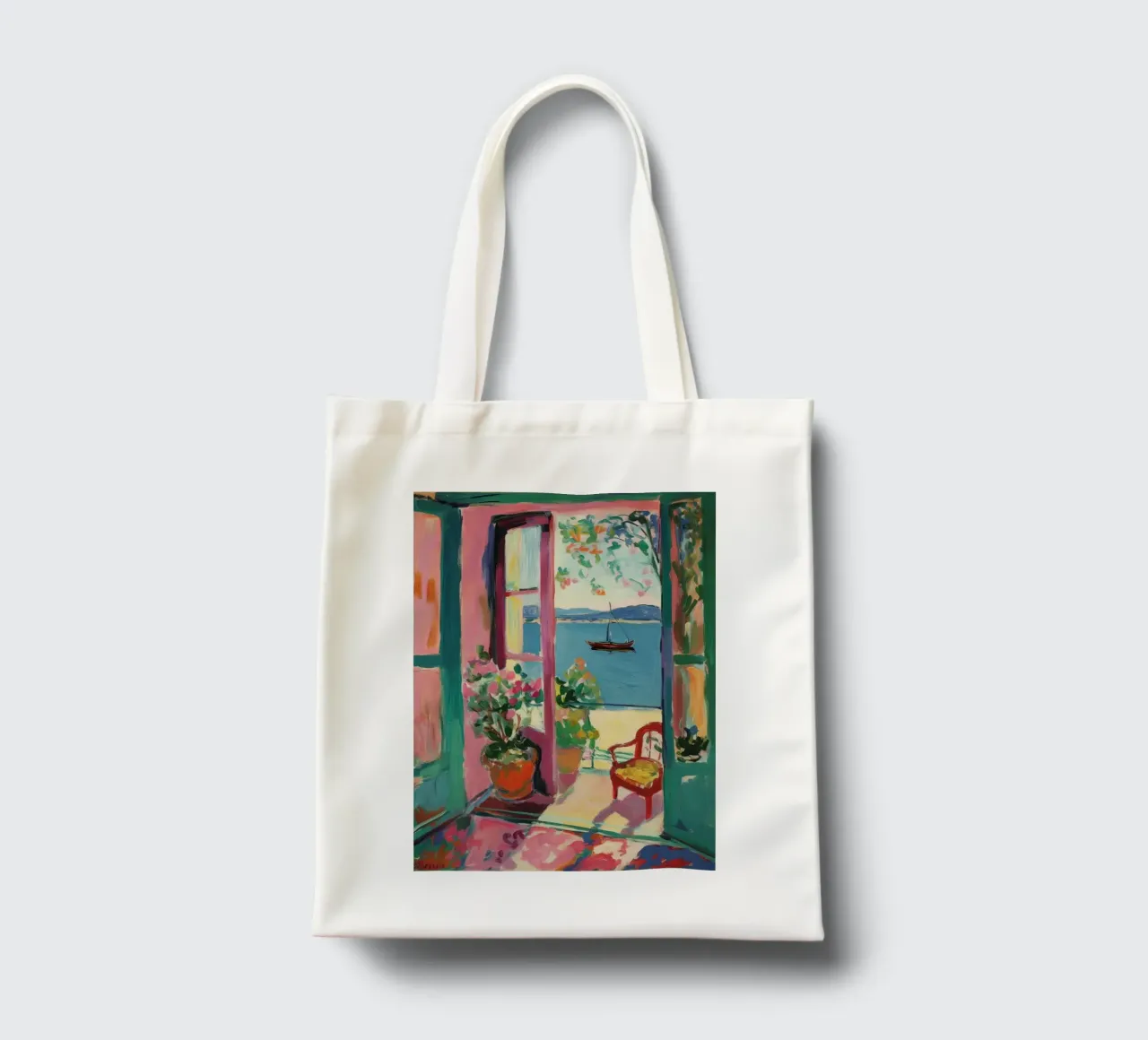 Open window, open dreams tote bag by Nikis Art Studio