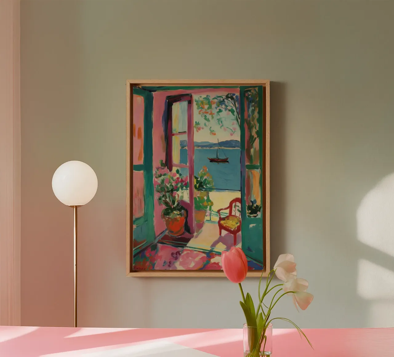 Open window, open dreams canvas by Nikis Art Studio