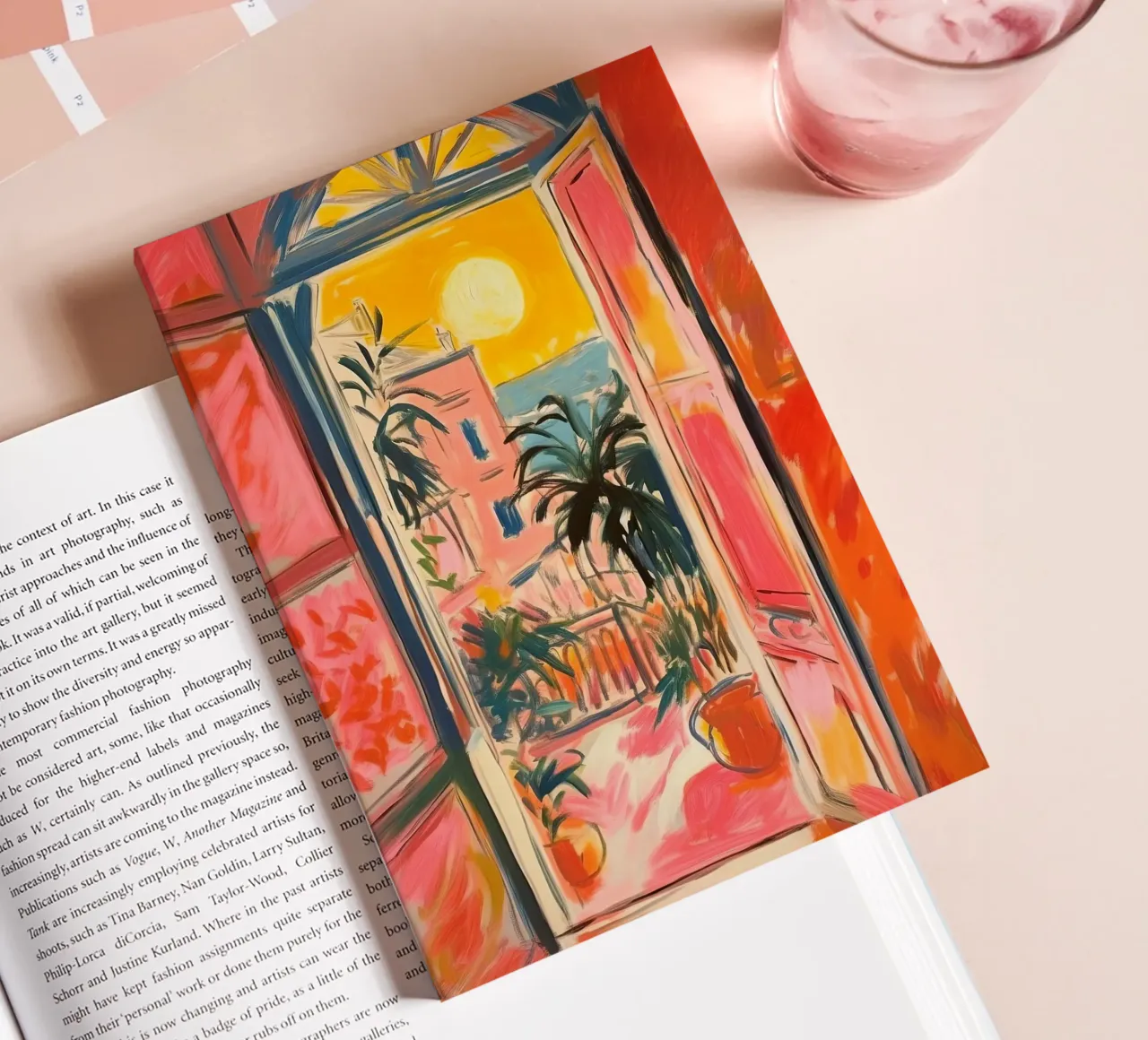 Open Window "Open horizons: A view full of colours" notebook by Nikis Art Studio