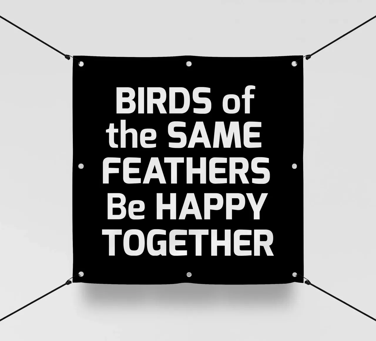 Birds of the same feathers be happy together telo in pvc da happieeagle