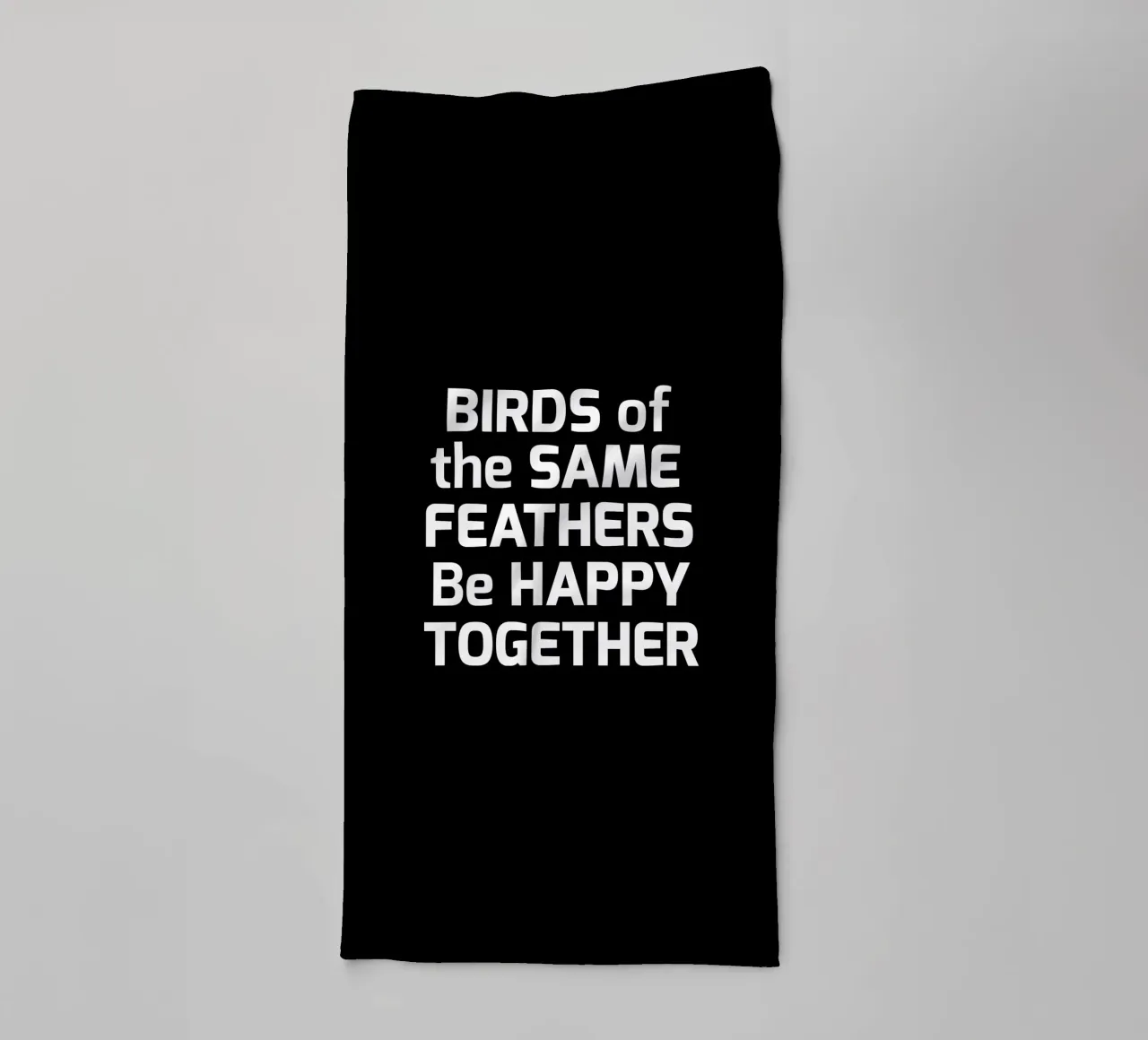 Birds of the same feathers be happy together asciugamano da bagno da happieeagle